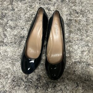 Forever Glossy Black Heels